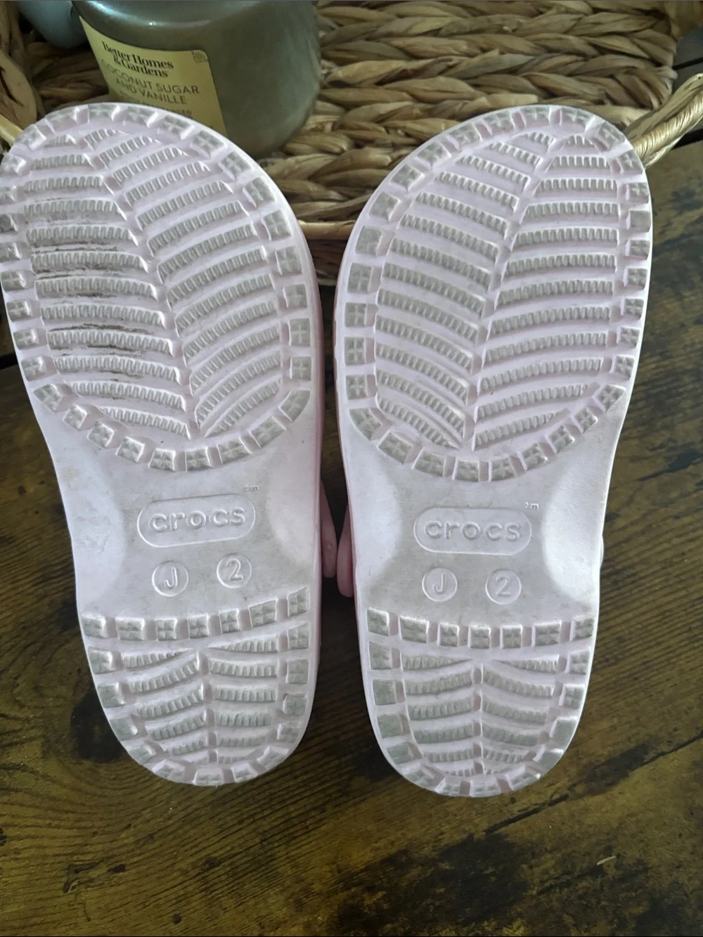 CROCS Kids Pink Floral Pearl-Chain Clogs